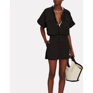 Frame Denim Le Tomboy Dress In Black Size Small Contemporary Modern Casual